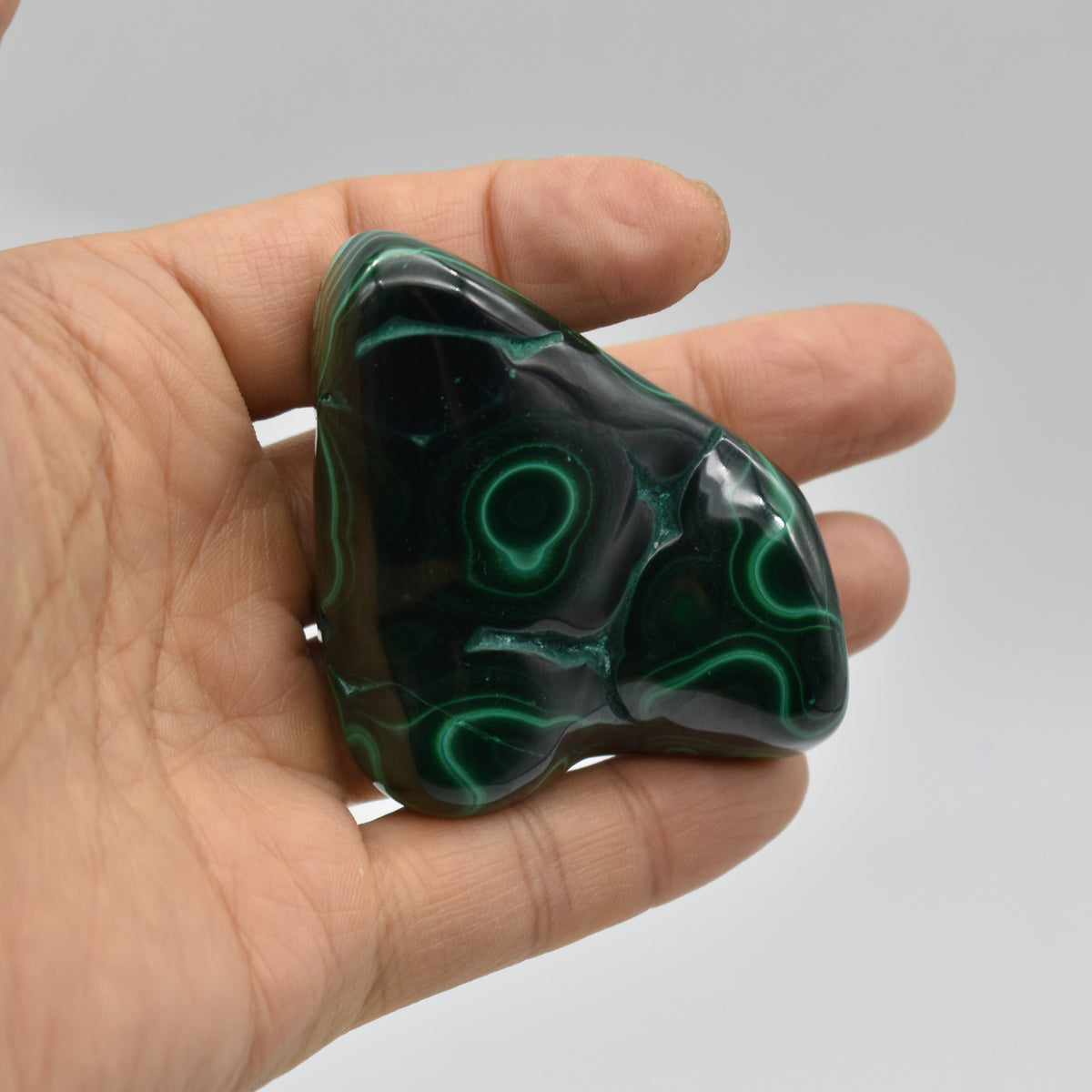 Malacolla Malachite Chrysocolla Polished Crystal Freeform from Congo - 126 grams - 1 Count - #08