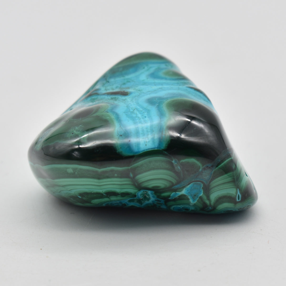 Malacolla Malachite Chrysocolla Polished Crystal Freeform from Congo - 152 grams - 1 Count - #13