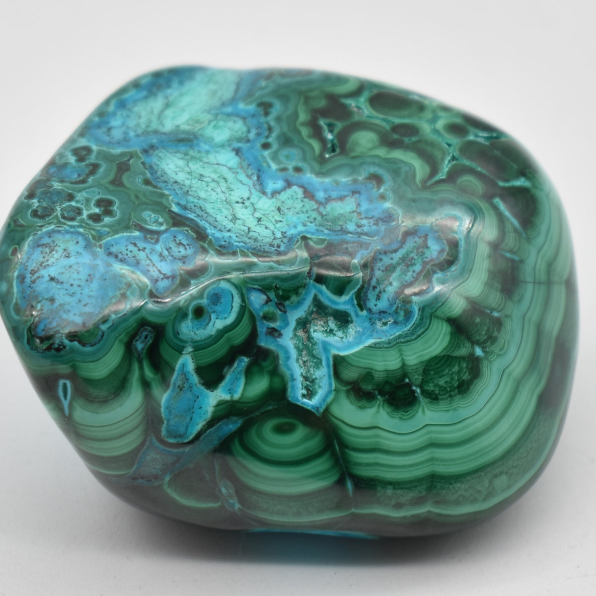 Malacolla Malachite Chrysocolla Polished Crystal Freeform from Congo - 152 grams - 1 Count - #13