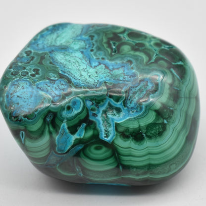 Malacolla Malachite Chrysocolla Polished Crystal Freeform from Congo - 152 grams - 1 Count - #13