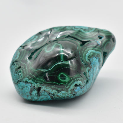 Malacolla Malachite Chrysocolla Polished Crystal Freeform from Congo - 360 grams - 1 Count - #15