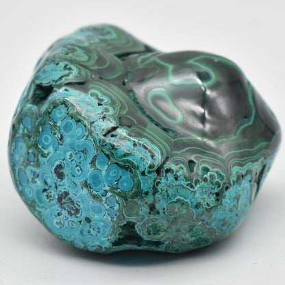 Malacolla Malachite Chrysocolla Polished Crystal Freeform from Congo - 360 grams - 1 Count - #15
