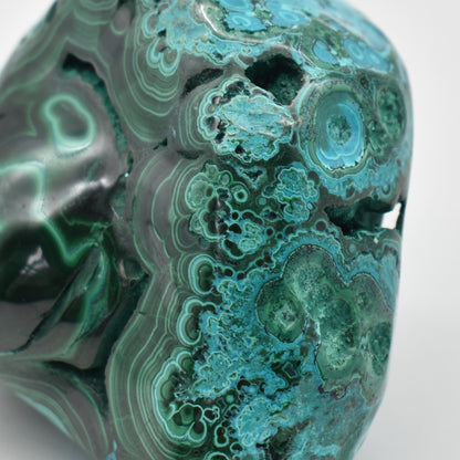 Malacolla Malachite Chrysocolla Polished Crystal Freeform from Congo - 360 grams - 1 Count - #15