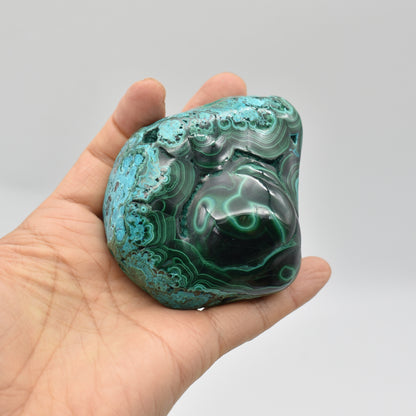 Malacolla Malachite Chrysocolla Polished Crystal Freeform from Congo - 360 grams - 1 Count - #15