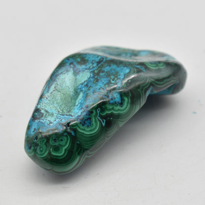 Malacolla Malachite Chrysocolla Polished Crystal Freeform from Congo - 139 grams - 1 Count - #17