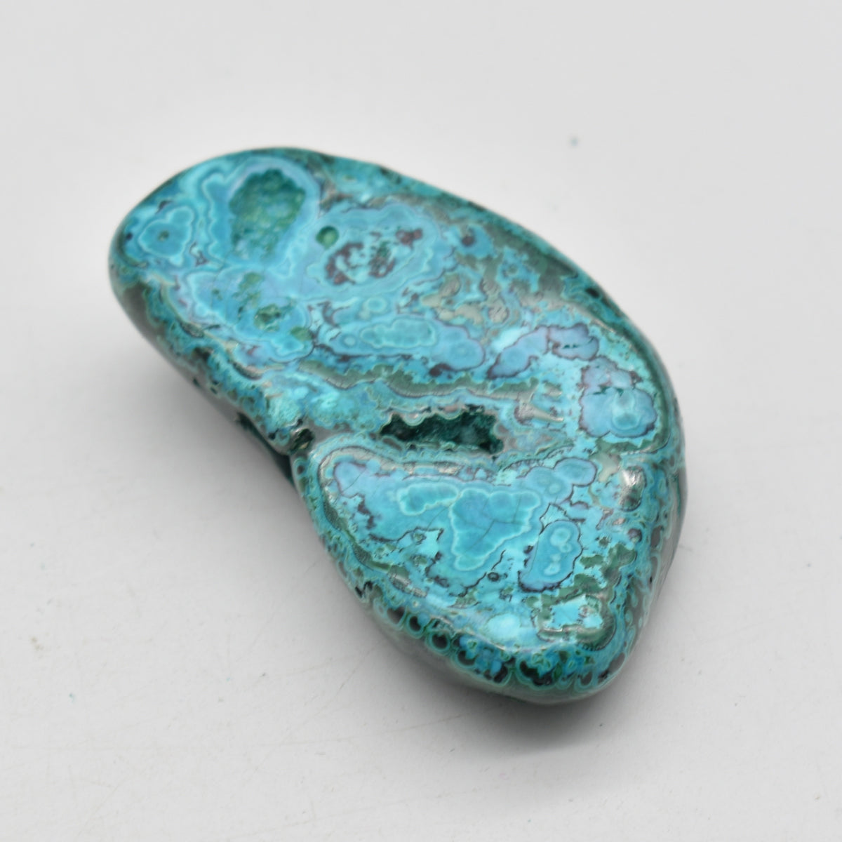 Malacolla Malachite Chrysocolla Polished Crystal Freeform from Congo - 125 grams - 1 Count - #18