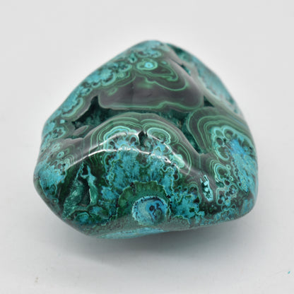 Malacolla Malachite Chrysocolla Polished Crystal Freeform from Congo - 207 grams - 1 Count - #19