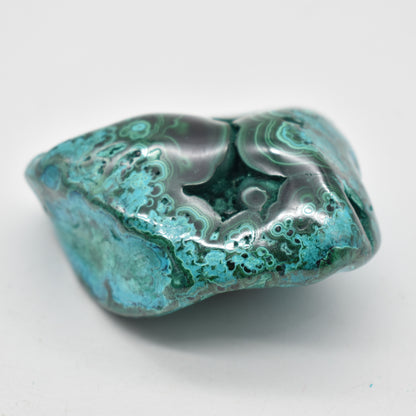 Malacolla Malachite Chrysocolla Polished Crystal Freeform from Congo - 207 grams - 1 Count - #19