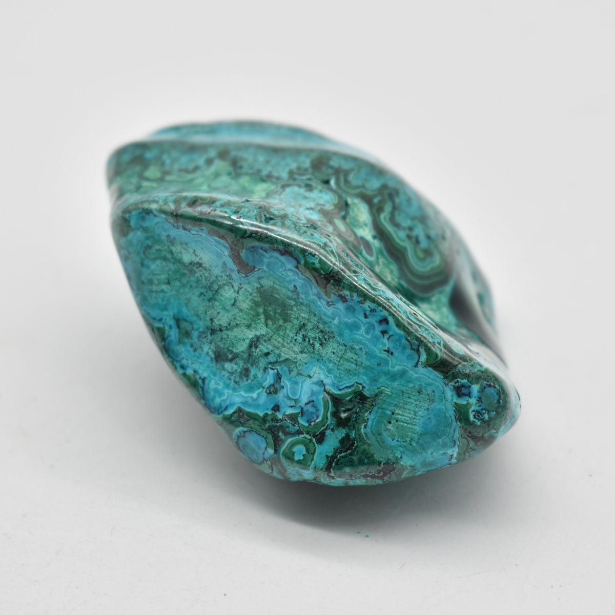 Malacolla Malachite Chrysocolla Polished Crystal Freeform from Congo - 207 grams - 1 Count - #19