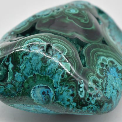 Malacolla Malachite Chrysocolla Polished Crystal Freeform from Congo - 207 grams - 1 Count - #19