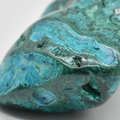 Malacolla Malachite Chrysocolla Polished Crystal Freeform from Congo - 207 grams - 1 Count - #19