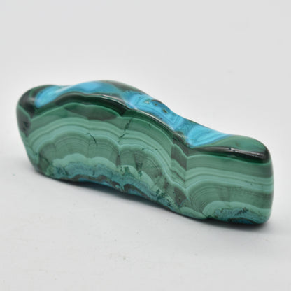 Malacolla Malachite Chrysocolla Polished Crystal Freeform from Congo - 154 grams - 1 Count - #22