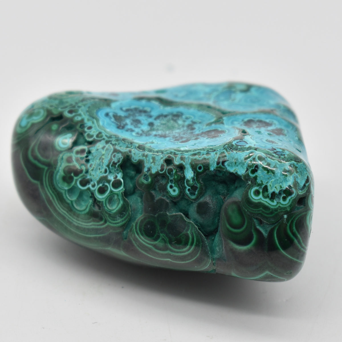 Malacolla Malachite Chrysocolla Polished Crystal Freeform from Congo - 187 grams - 1 Count - #23