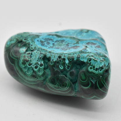 Malacolla Malachite Chrysocolla Polished Crystal Freeform from Congo - 187 grams - 1 Count - #23