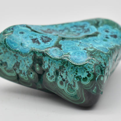 Malacolla Malachite Chrysocolla Polished Crystal Freeform from Congo - 187 grams - 1 Count - #23