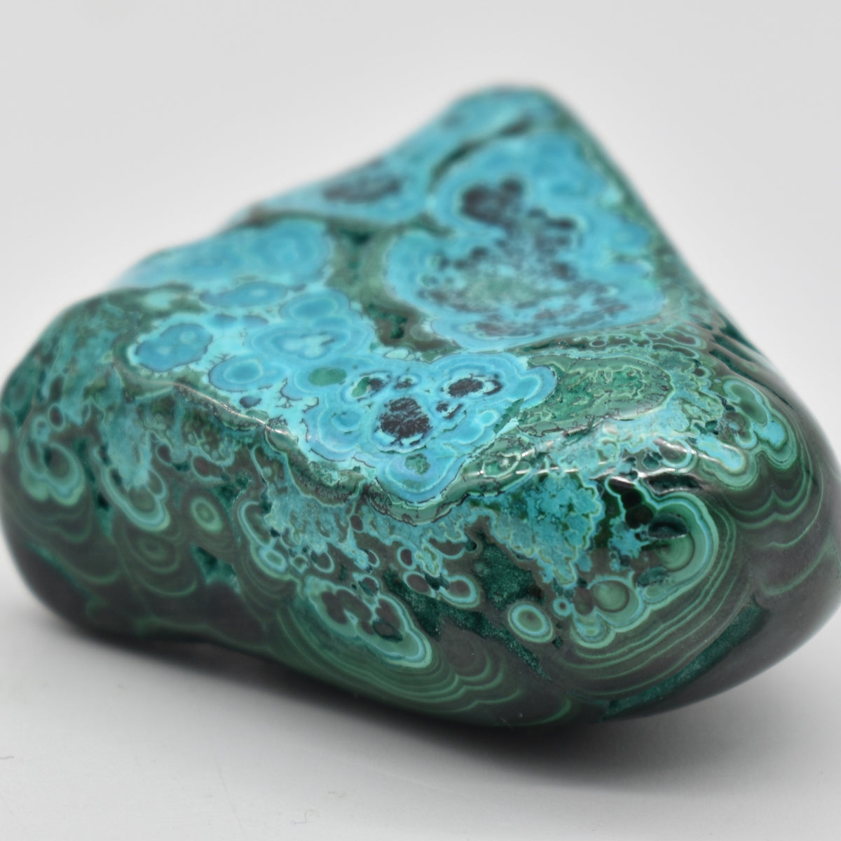 Malacolla Malachite Chrysocolla Polished Crystal Freeform from Congo - 187 grams - 1 Count - #23