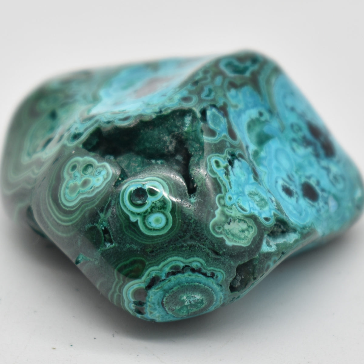 Malacolla Malachite Chrysocolla Polished Crystal Freeform from Congo - 68 grams - 1 Count - #24