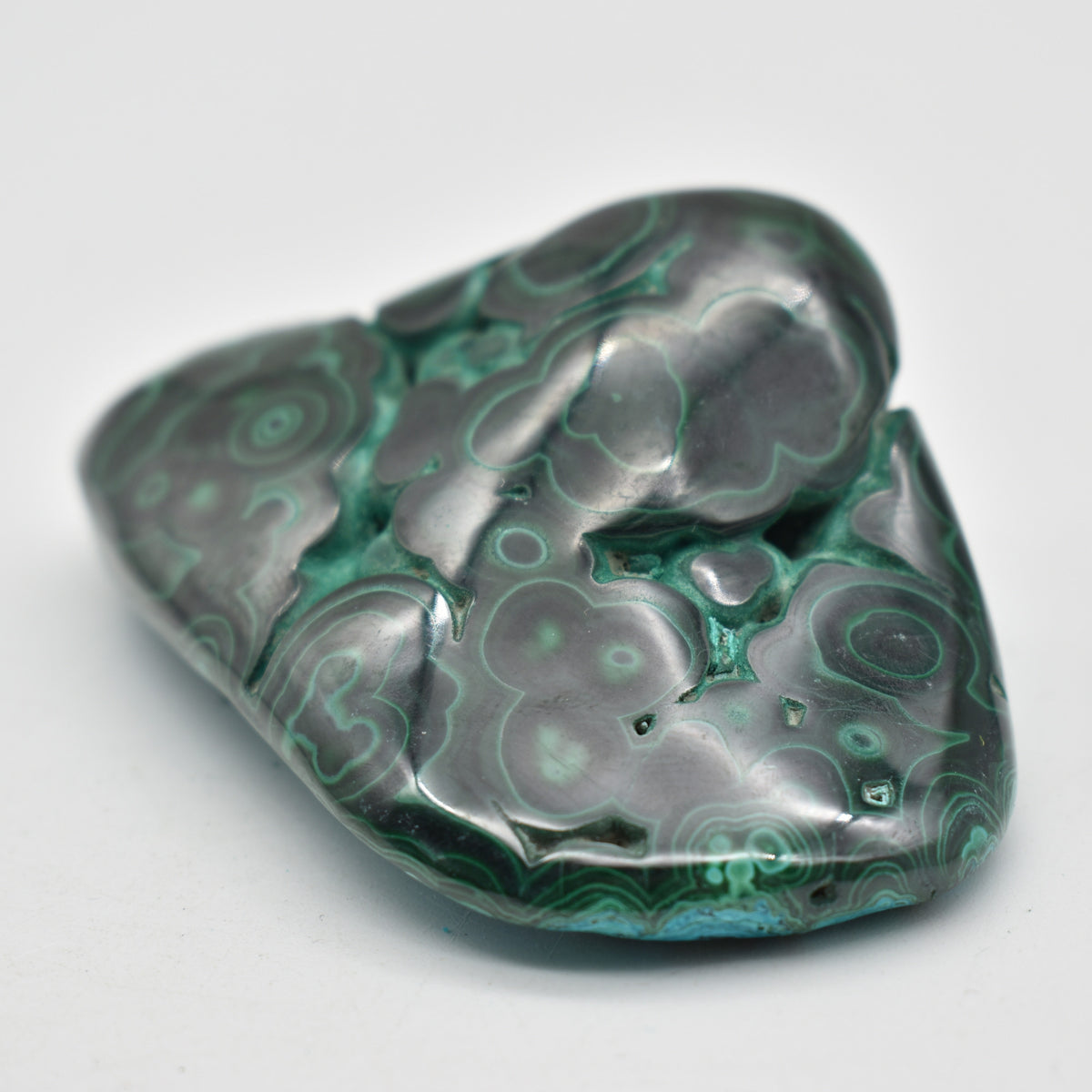Malacolla Malachite Chrysocolla Polished Crystal Freeform from Congo - 145 grams - 1 Count - #25