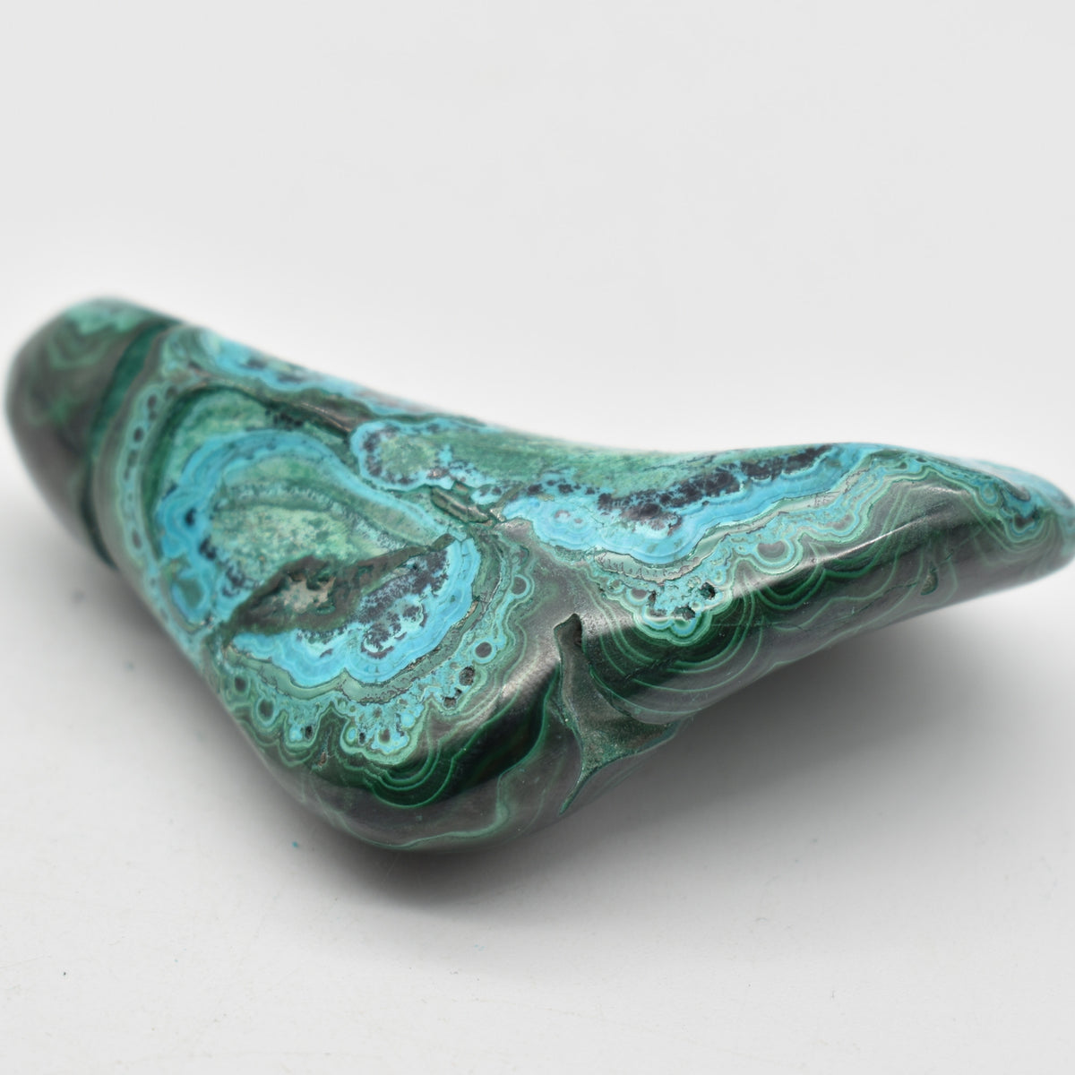 Malacolla Malachite Chrysocolla Polished Crystal Freeform from Congo - 145 grams - 1 Count - #25