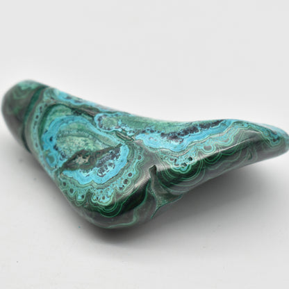 Malacolla Malachite Chrysocolla Polished Crystal Freeform from Congo - 145 grams - 1 Count - #25