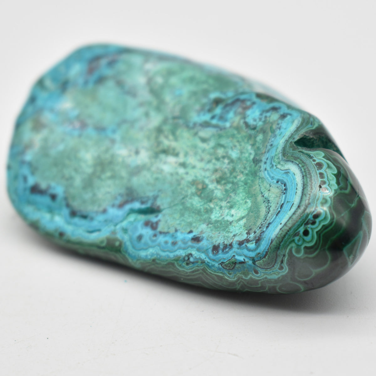 Malacolla Malachite Chrysocolla Polished Crystal Freeform from Congo - 145 grams - 1 Count - #25