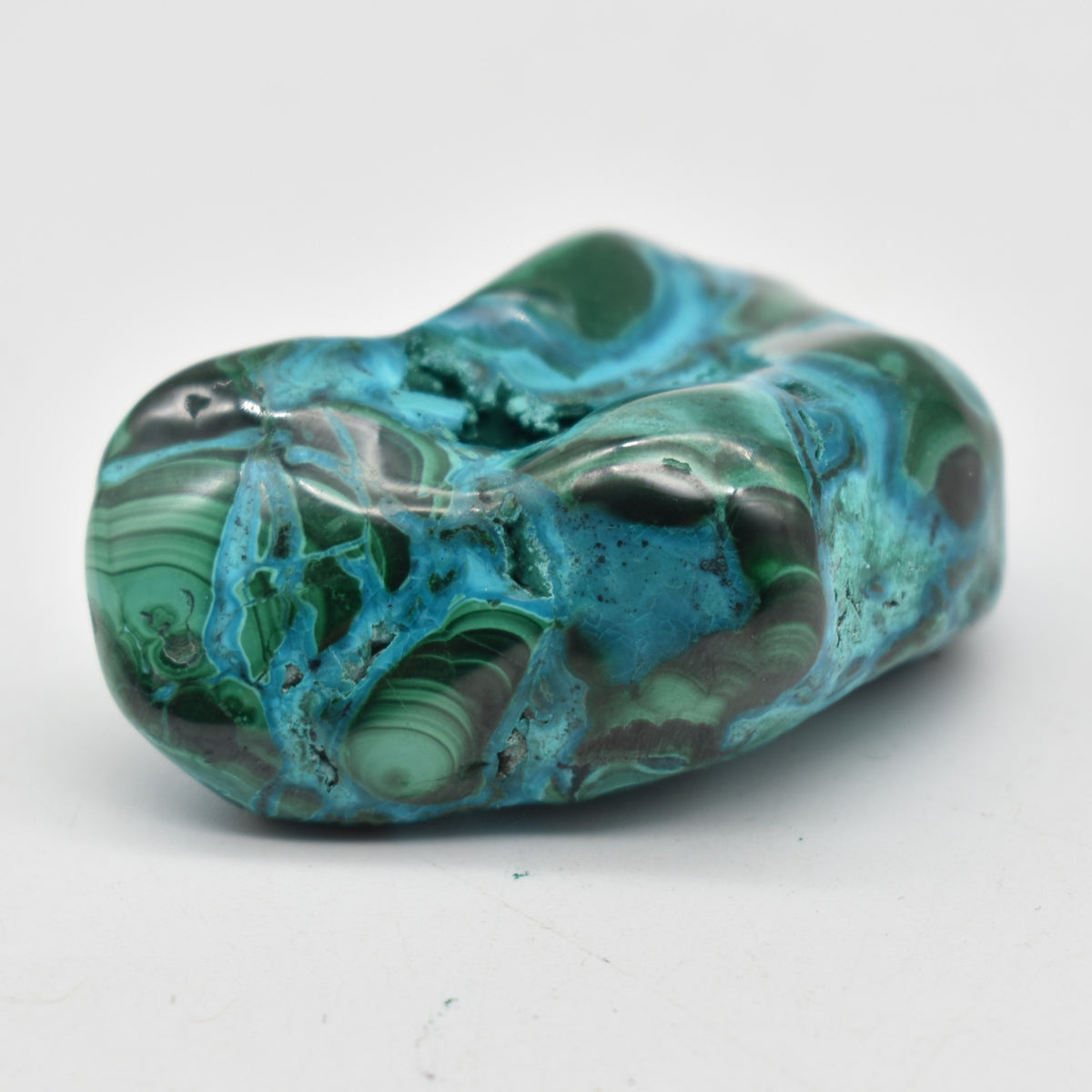 Malacolla Malachite Chrysocolla Polished Crystal Freeform from Congo - 101 grams - 1 Count - #26
