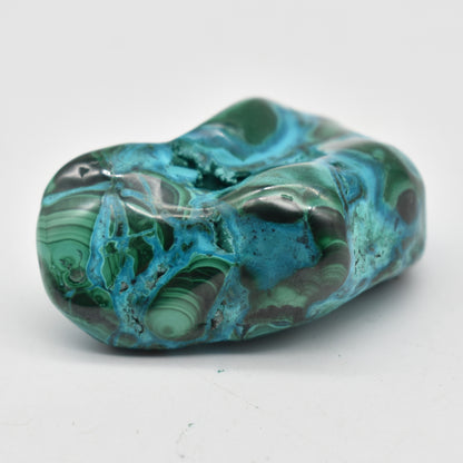 Malacolla Malachite Chrysocolla Polished Crystal Freeform from Congo - 101 grams - 1 Count - #26