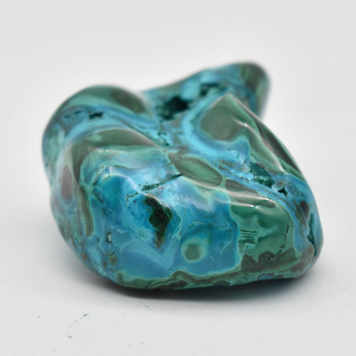 Malacolla Malachite Chrysocolla Polished Crystal Freeform from Congo - 101 grams - 1 Count - #26