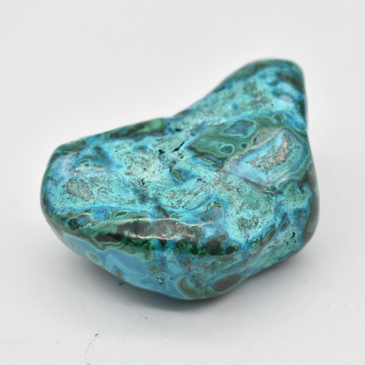 Malacolla Malachite Chrysocolla Polished Crystal Freeform from Congo - 101 grams - 1 Count - #26