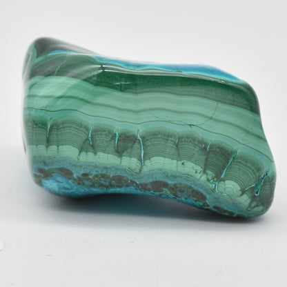 Malacolla Malachite Chrysocolla Polished Crystal Freeform from Congo - 109 grams - 1 Count - #28