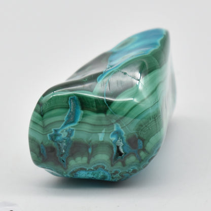 Malacolla Malachite Chrysocolla Polished Crystal Freeform from Congo - 109 grams - 1 Count - #28