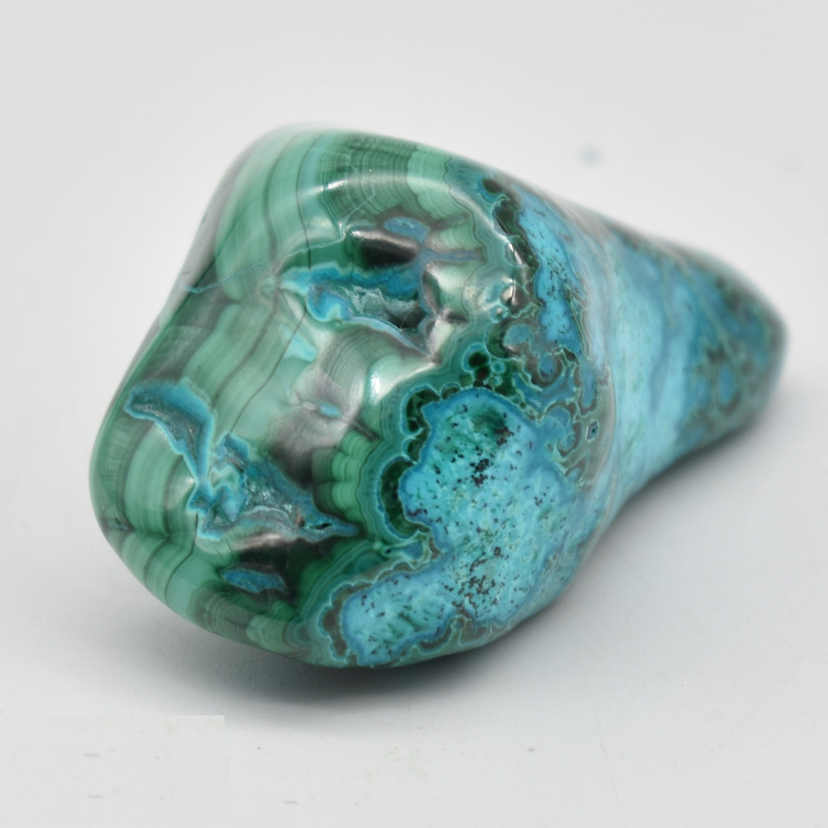 Malacolla Malachite Chrysocolla Polished Crystal Freeform from Congo - 109 grams - 1 Count - #28