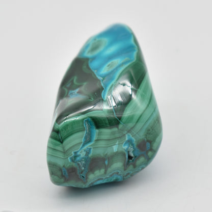 Malacolla Malachite Chrysocolla Polished Crystal Freeform from Congo - 109 grams - 1 Count - #28