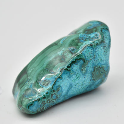 Malacolla Malachite Chrysocolla Polished Crystal Freeform from Congo - 109 grams - 1 Count - #28