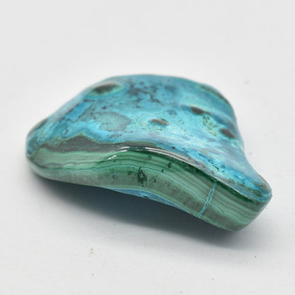Malacolla Malachite Chrysocolla Polished Crystal Freeform from Congo - 77 grams - 1 Count - #30