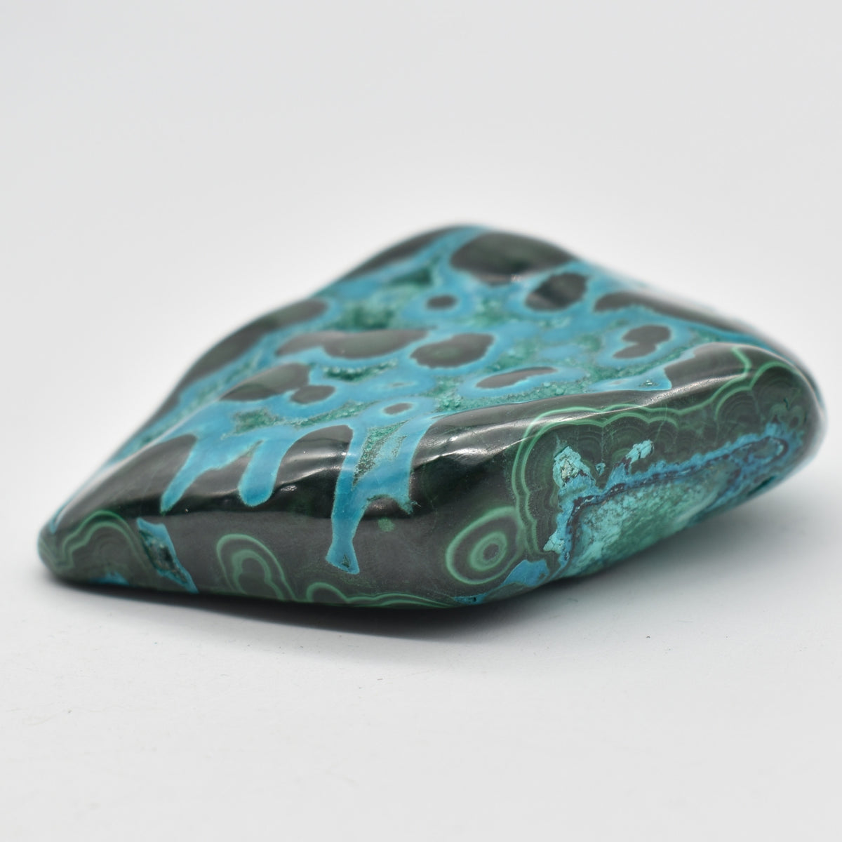 Malacolla Malachite Chrysocolla Polished Crystal Freeform from Congo - 203 grams - 1 Count - #33