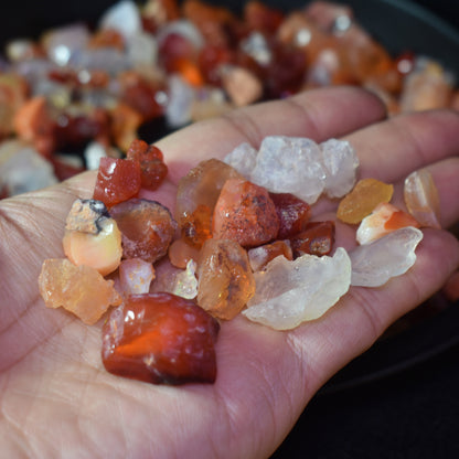 Mexican Rough Fire Opal Specimen Chips / Stones - 20 or 50 carats