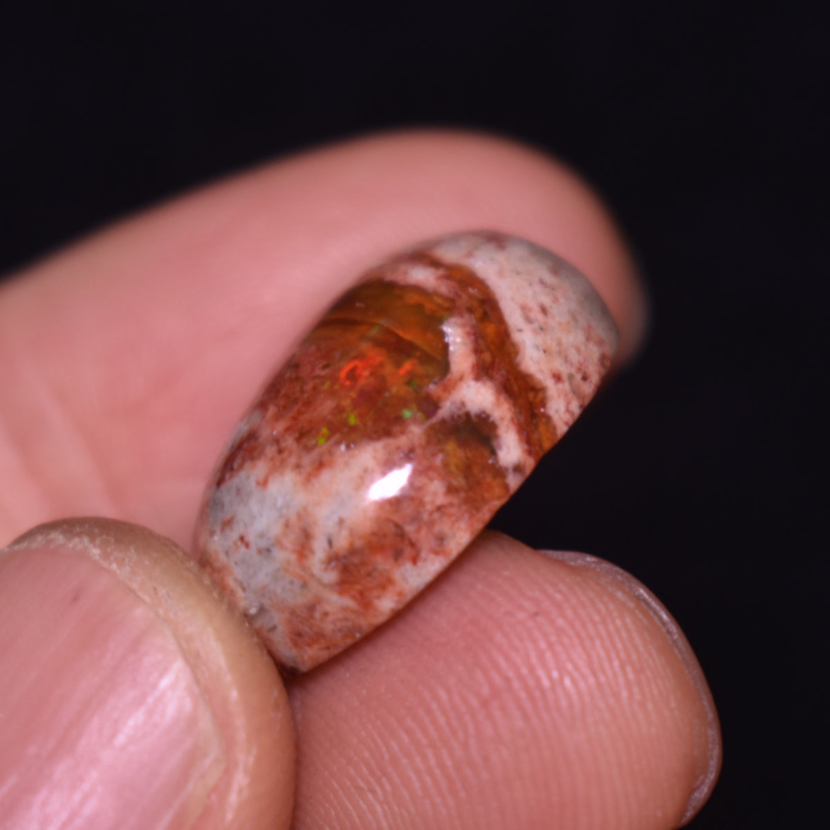 Mexican Cantera Galaxy Opal, Matrix Oval Cabochon Stone 19ct - #01