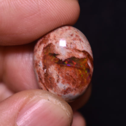 Mexican Cantera Galaxy Opal, Matrix Oval Cabochon Stone 19ct - #01