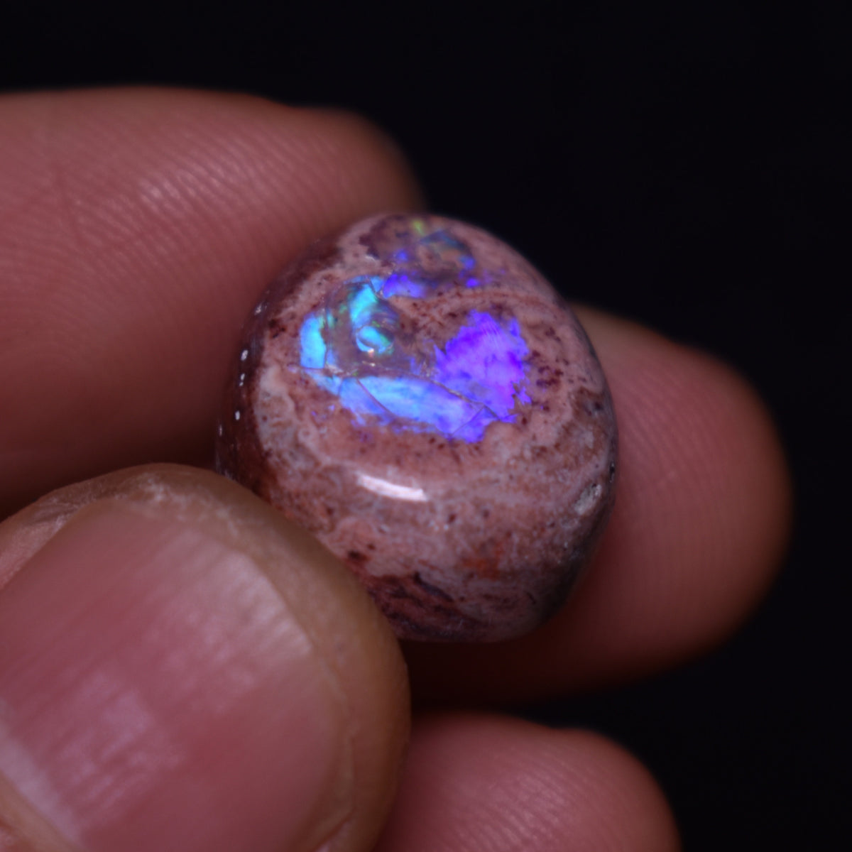 Mexican Cantera Galaxy Opal, Matrix Oval Cabochon Stone 16.5ct - #02
