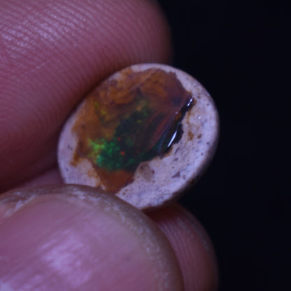 Mexican Cantera Galaxy Opal, Matrix Cabochon Stone 3.9ct - #05