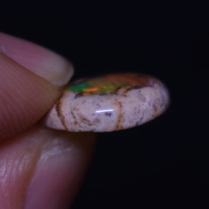 Mexican Cantera Galaxy Opal, Matrix Cabochon Stone 3.9ct - #05