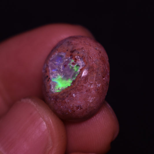 Mexican Cantera Galaxy Opal, Matrix Cabochon Stone 17.8ct - #06