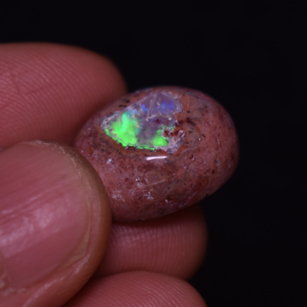 Mexican Cantera Galaxy Opal, Matrix Cabochon Stone 17.8ct - #06