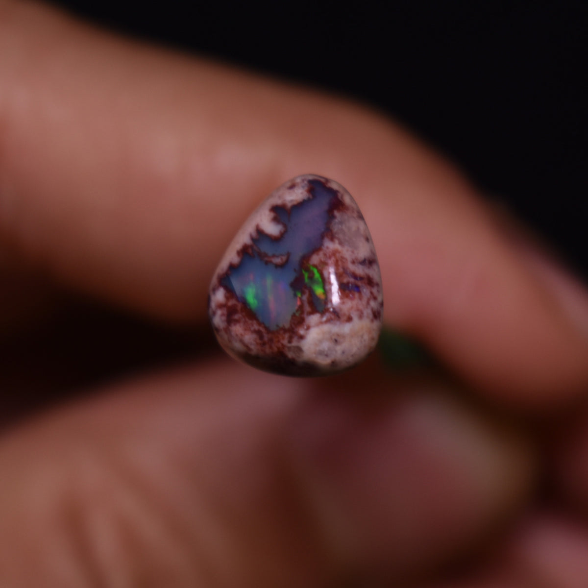 Mexican Cantera Galaxy Opal, Matrix Cabochon Stone 2.7ct - #08