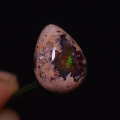 Mexican Cantera Galaxy Opal, Matrix Cabochon Stone 3.9ct - #10