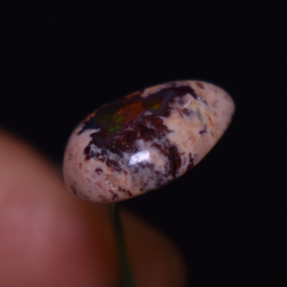 Mexican Cantera Galaxy Opal, Matrix Cabochon Stone 3.9ct - #10