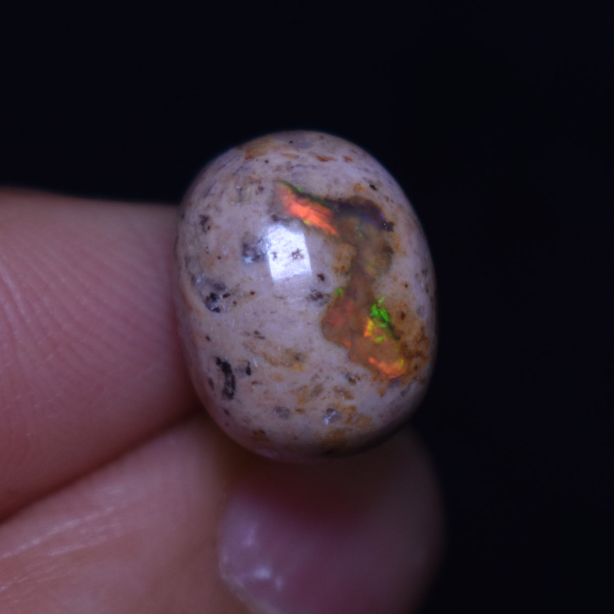 Mexican Cantera Galaxy Opal, Matrix Cabochon Stone 6.7ct - #13