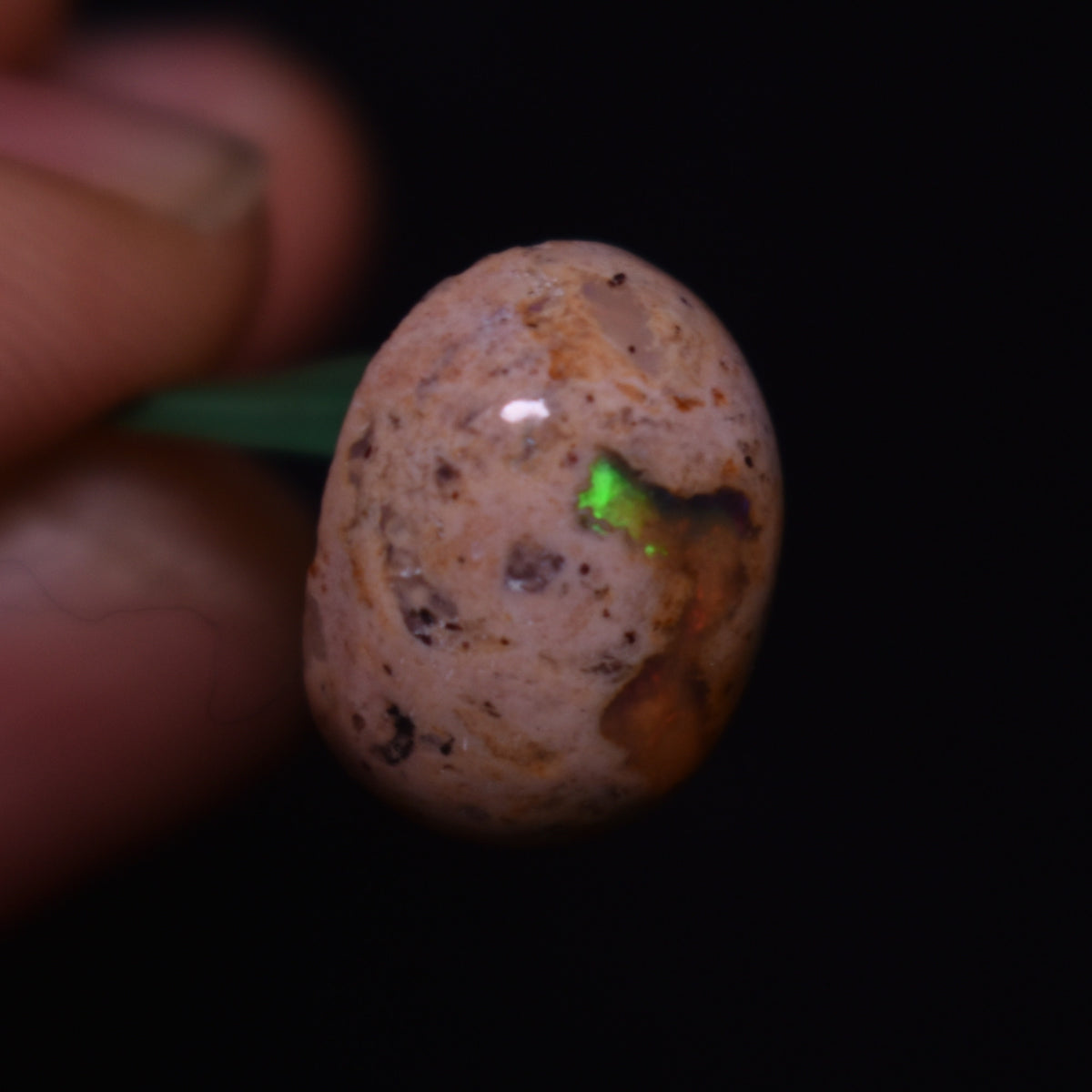 Mexican Cantera Galaxy Opal, Matrix Cabochon Stone 6.7ct - #13