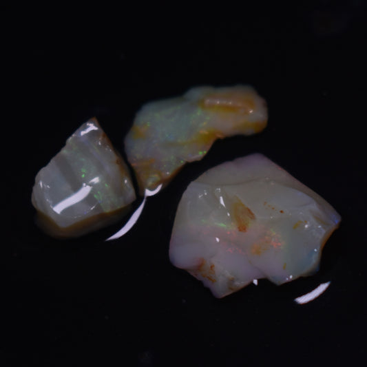 Mintabie Raw Rough Opals - 3 Count - Specimen from South Australia, 13.8ct weight #29